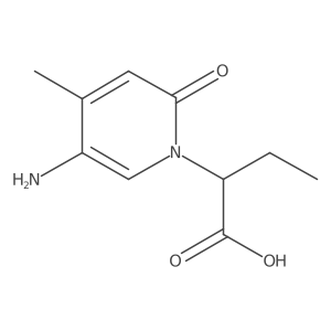 2-(5-Amino-4-methyl-2-oxo-1,2-dihydropyridin-1-yl)butanoic acid结构式
