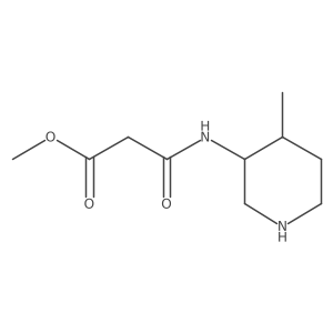 Methyl 2-[(4-methylpiperidin-3-yl)carbamoyl]acetate Structure