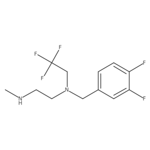[(3,4-Difluorophenyl)methyl][2-(methylamino)ethyl](2,2,2-trifluoroethyl)amine结构式