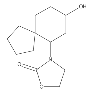 3-{8-Hydroxyspiro[4.5]decan-6-yl}-1,3-oxazolidin-2-one结构式