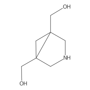 [(1R,5S)-5-(hydroxymethyl)-3-azabicyclo[3.1.0]hexan-1-yl]methanol结构式