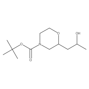 Tert-butyl 2-(2-hydroxypropyl)morpholine-4-carboxylate Structure