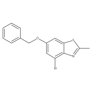 6-Benzyloxy-4-bromo-2-methyl-1,3-benzothiazole Structure