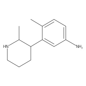 4-Methyl-3-(2-methylpiperidin-3-yl)aniline Structure