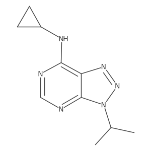 N-cyclopropyl-3-(propan-2-yl)-3H-[1,2,3]triazolo[4,5-d]pyrimidin-7-amine Structure