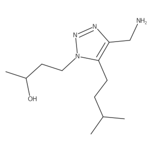 4-[4-(aminomethyl)-5-(3-methylbutyl)-1H-1,2,3-triazol-1-yl]butan-2-ol Structure