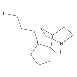 1'-(3-Fluoropropyl)-4-azaspiro[bicyclo[2.2.2]octane-2,2'-pyrrolidine] Structure