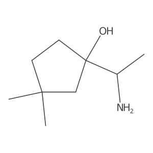 1-(1-Aminoethyl)-3,3-dimethylcyclopentan-1-ol结构式