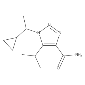 1-(1-cyclopropylethyl)-5-(propan-2-yl)-1H-1,2,3-triazole-4-carboxamide Structure