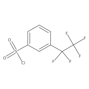 3-(Pentafluoroethyl)benzene-1-sulfonyl chloride Structure
