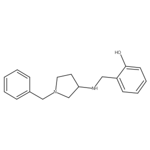 2-[[[1-(Phenylmethyl)-3-pyrrolidinyl]amino]methyl]phenol结构式