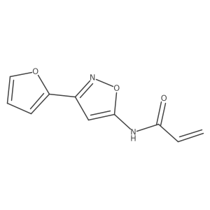N-[3-(furan-2-yl)-1,2-oxazol-5-yl]prop-2-enamide Structure