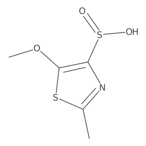 5-Methoxy-2-methyl-1,3-thiazole-4-sulfinic acid结构式