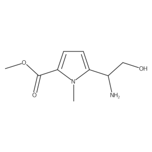 methyl 5-[(1R)-1-amino-2-hydroxyethyl]-1-methyl-1H-pyrrole-2-carboxylate Structure