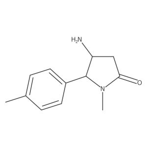 4-Amino-1-methyl-5-(4-methylphenyl)pyrrolidin-2-one结构式