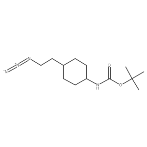 tert-butyl N-[4-(2-azidoethyl)cyclohexyl]carbamate结构式