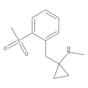 1-[(2-methanesulfonylphenyl)methyl]-N-methylcyclopropan-1-amine Structure