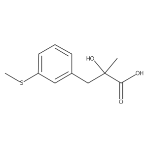 2-Hydroxy-2-methyl-3-[3-(methylsulfanyl)phenyl]propanoic acid Structure