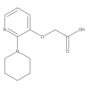 2-{[2-(Piperidin-1-yl)pyridin-3-yl]oxy}acetic acid结构式