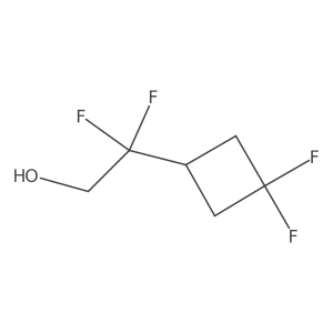 2-(3,3-Difluorocyclobutyl)-2,2-difluoroethan-1-ol结构式