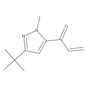 1-(3-tert-butyl-1-methyl-1H-pyrazol-5-yl)prop-2-en-1-one Structure