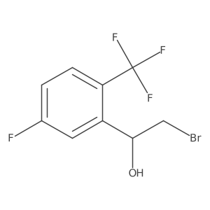 2-Bromo-1-[5-fluoro-2-(trifluoromethyl)phenyl]ethan-1-ol Structure