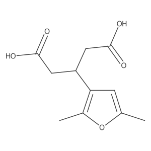 3-(2,5-Dimethylfuran-3-yl)pentanedioic acid Structure
