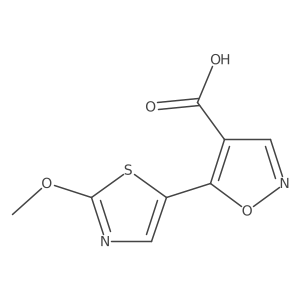 5-(2-Methoxy-1,3-thiazol-5-yl)-1,2-oxazole-4-carboxylic acid Structure