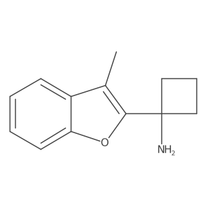 1-(3-Methyl-1-benzofuran-2-yl)cyclobutan-1-amine Structure