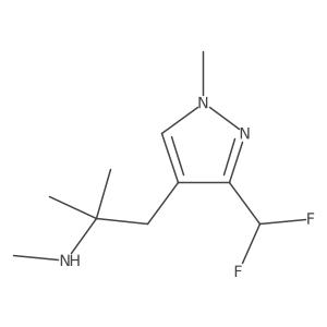 {1-[3-(difluoromethyl)-1-methyl-1H-pyrazol-4-yl]-2-methylpropan-2-yl}(methyl)amine Structure