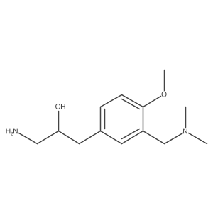 1-Amino-3-{3-[(dimethylamino)methyl]-4-methoxyphenyl}propan-2-ol Structure