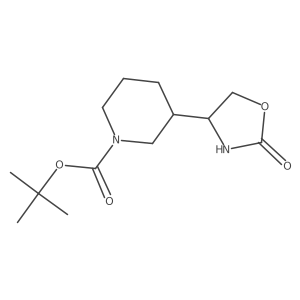 Tert-butyl 3-(2-oxo-1,3-oxazolidin-4-yl)piperidine-1-carboxylate Structure