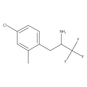 3-(4-Chloro-2-methylphenyl)-1,1,1-trifluoropropan-2-amine Structure