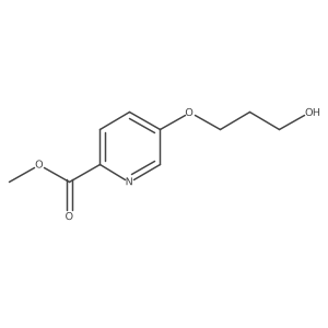 Methyl 5-(3-hydroxypropoxy)picolinate结构式