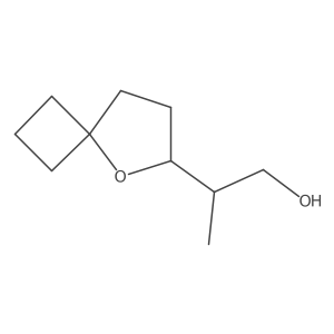 (2S)-2-(5-Oxaspiro[3.4]octan-6-yl)propan-1-ol结构式