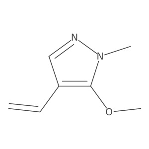 4-ethenyl-5-methoxy-1-methyl-1H-pyrazole结构式