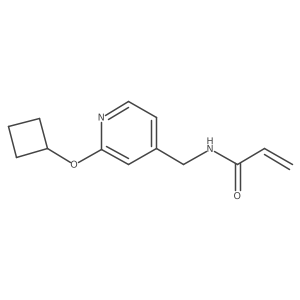 N-[(2-cyclobutoxypyridin-4-yl)methyl]prop-2-enamide Structure