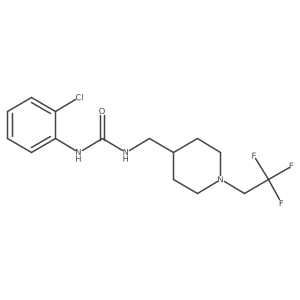 1-(2-Chlorophenyl)-3-[[1-(2,2,2-trifluoroethyl)piperidin-4-yl]methyl]urea Structure