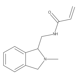 N-[(2-Methyl-1,3-dihydroisoindol-1-yl)methyl]prop-2-enamide结构式