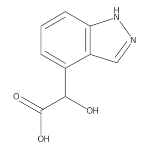 2-Hydroxy-2-(1H-indazol-4-yl)acetic acid结构式
