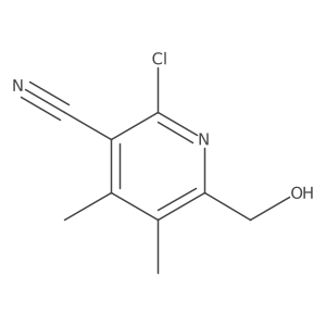 2-Chloro-6-(hydroxymethyl)-4,5-dimethylnicotinonitrile Structure