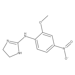 N-(2-methoxy-4-nitrophenyl)-4,5-dihydro-1H-imidazol-2-amine结构式