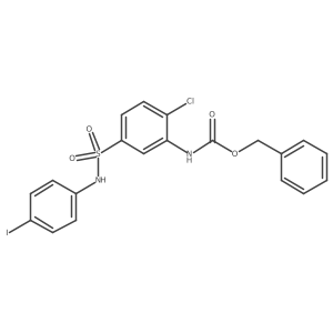benzyl N-{2-chloro-5-[(4-iodophenyl)sulfamoyl]phenyl}carbamate Structure