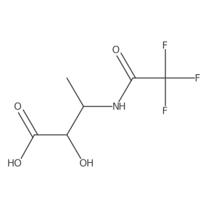 2-Hydroxy-3-(trifluoroacetamido)butanoic acid Structure