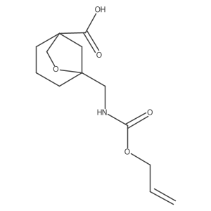 5-({[(Prop-2-en-1-yloxy)carbonyl]amino}methyl)-6-oxabicyclo[3.2.1]octane-1-carboxylic acid结构式