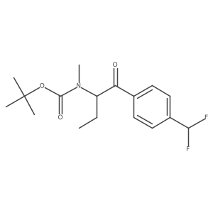 tert-butyl N-{1-[4-(difluoromethyl)phenyl]-1-oxobutan-2-yl}-N-methylcarbamate Structure