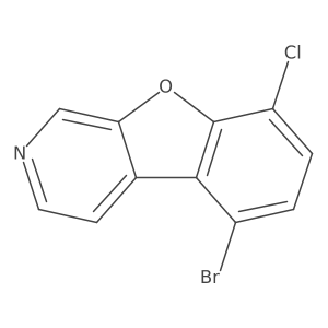 5-Bromo-8-chlorobenzofuro[2,3-c]pyridine Structure