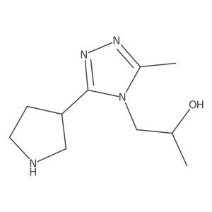 1-(3-Methyl-5-(pyrrolidin-3-yl)-4H-1,2,4-triazol-4-yl)propan-2-ol结构式