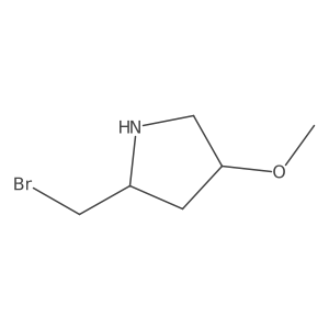 (2R,4R)-2-(bromomethyl)-4-methoxypyrrolidine Structure