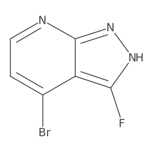4-Bromo-3-fluoro-1H-pyrazolo[3,4-B]pyridine Structure